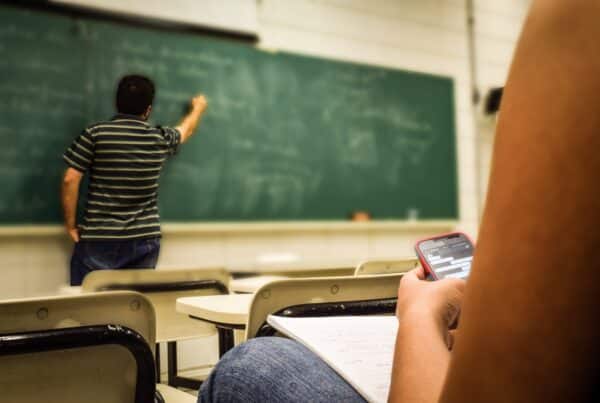 Aluno na faculdade